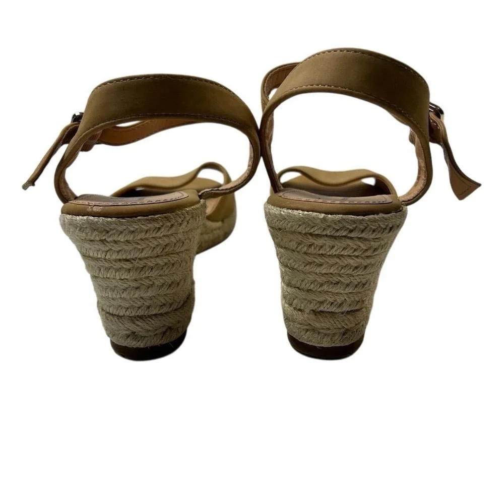 Tommy Bahama Caisy Tan Nubuck Wedge Espadrilles Sandals Size‎ 8.5